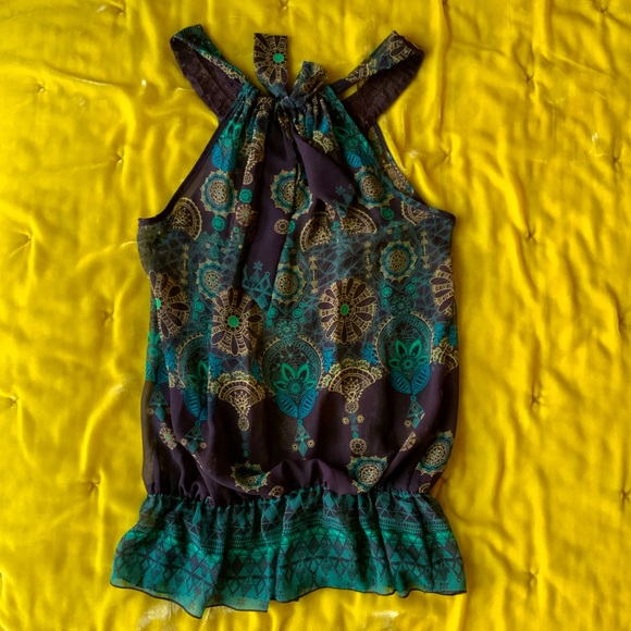 ZAPA Silk Skirt Brown Full Length - Picture 4 of 13